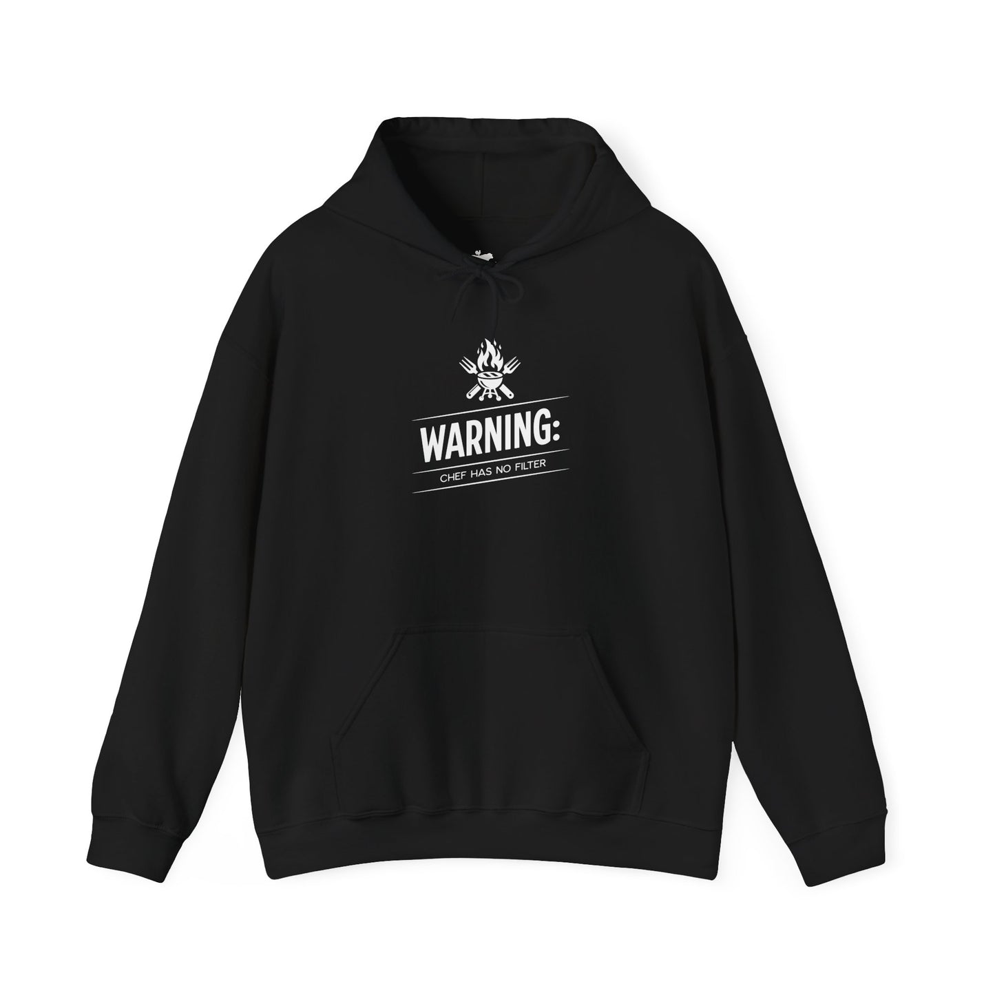 Heavy blend unisex sweatshirt with kangaroo pocket for BBQ enthusiasts