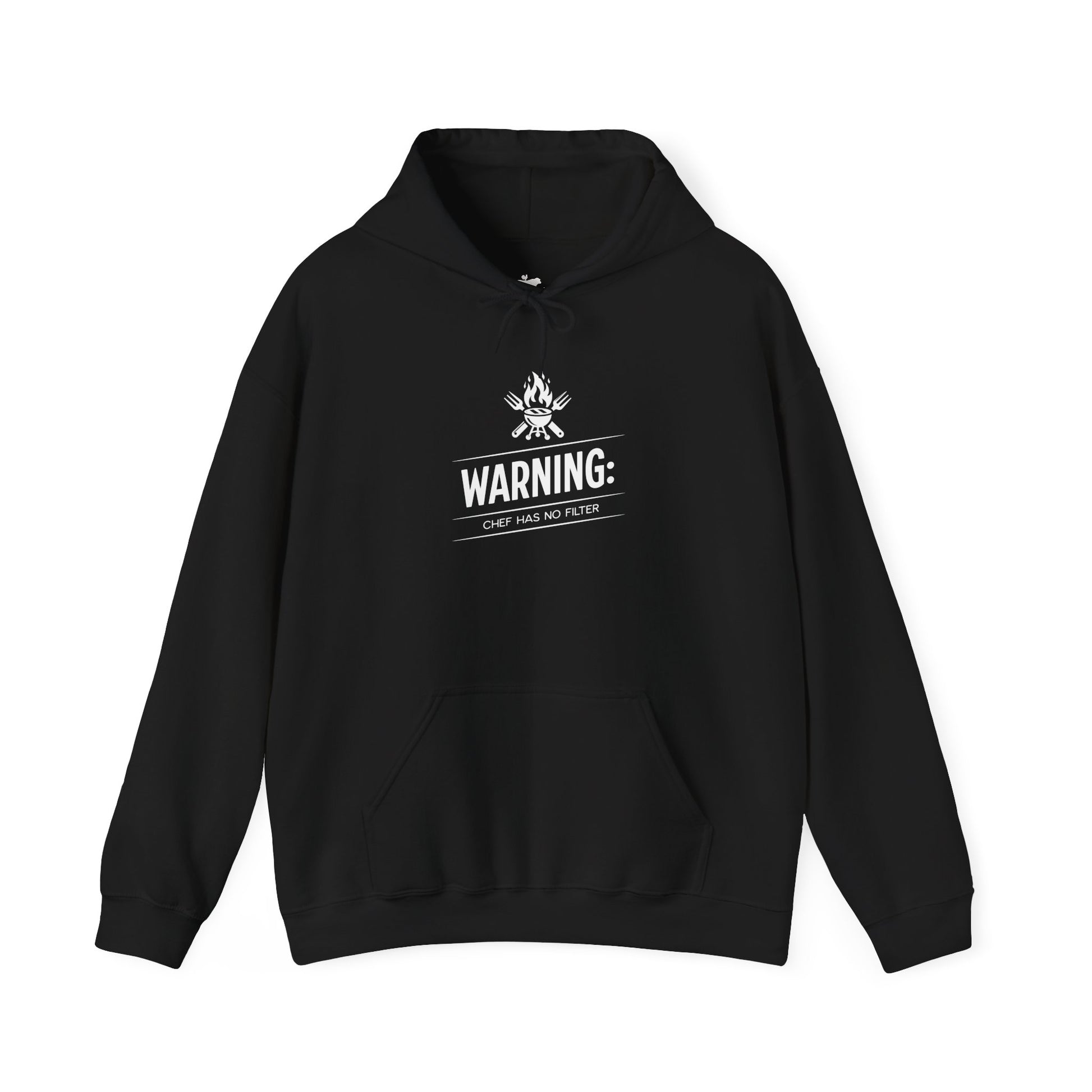Heavy blend unisex sweatshirt with kangaroo pocket for BBQ enthusiasts