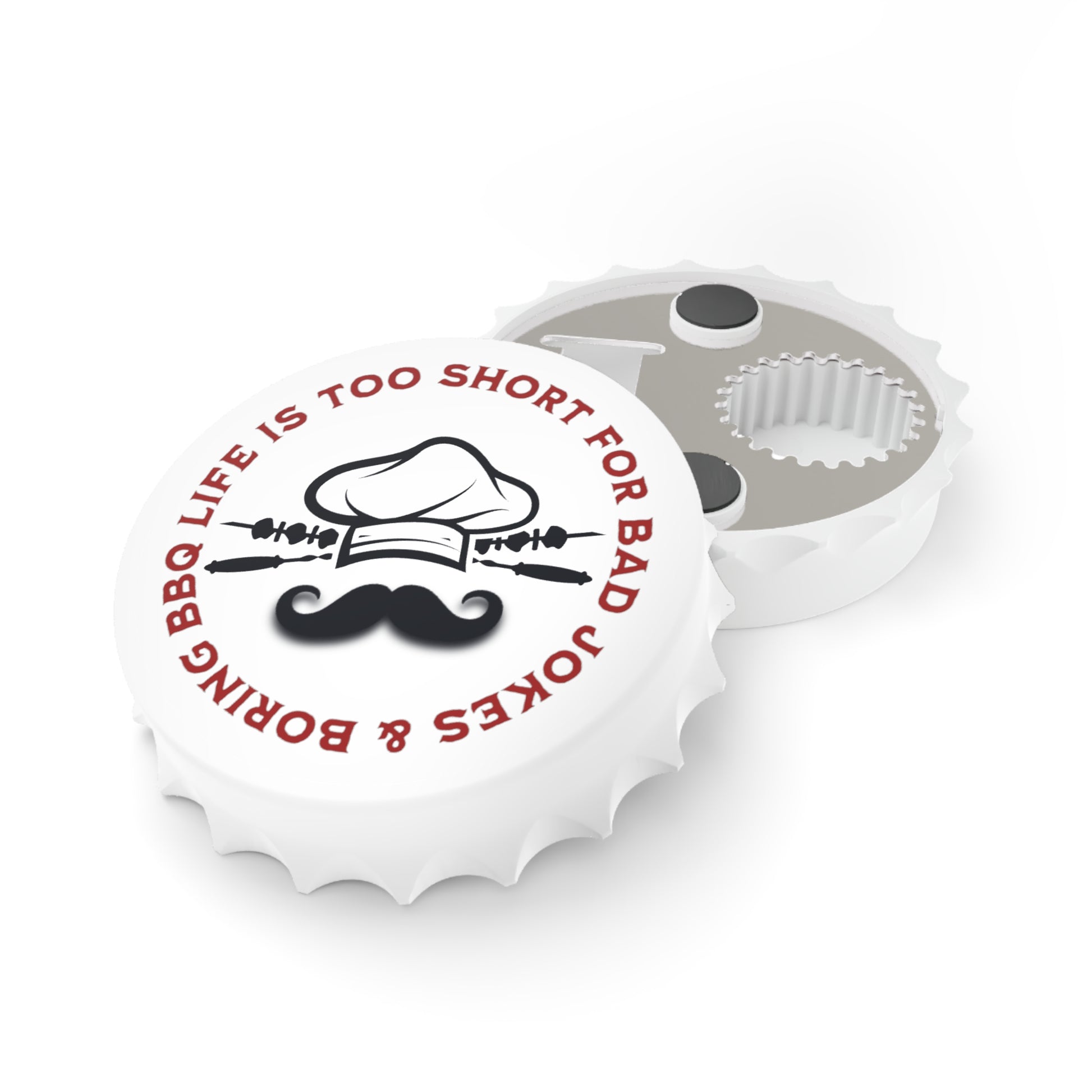 Humorous BBQ products - premium bottle opener perfect gift for men philosophy