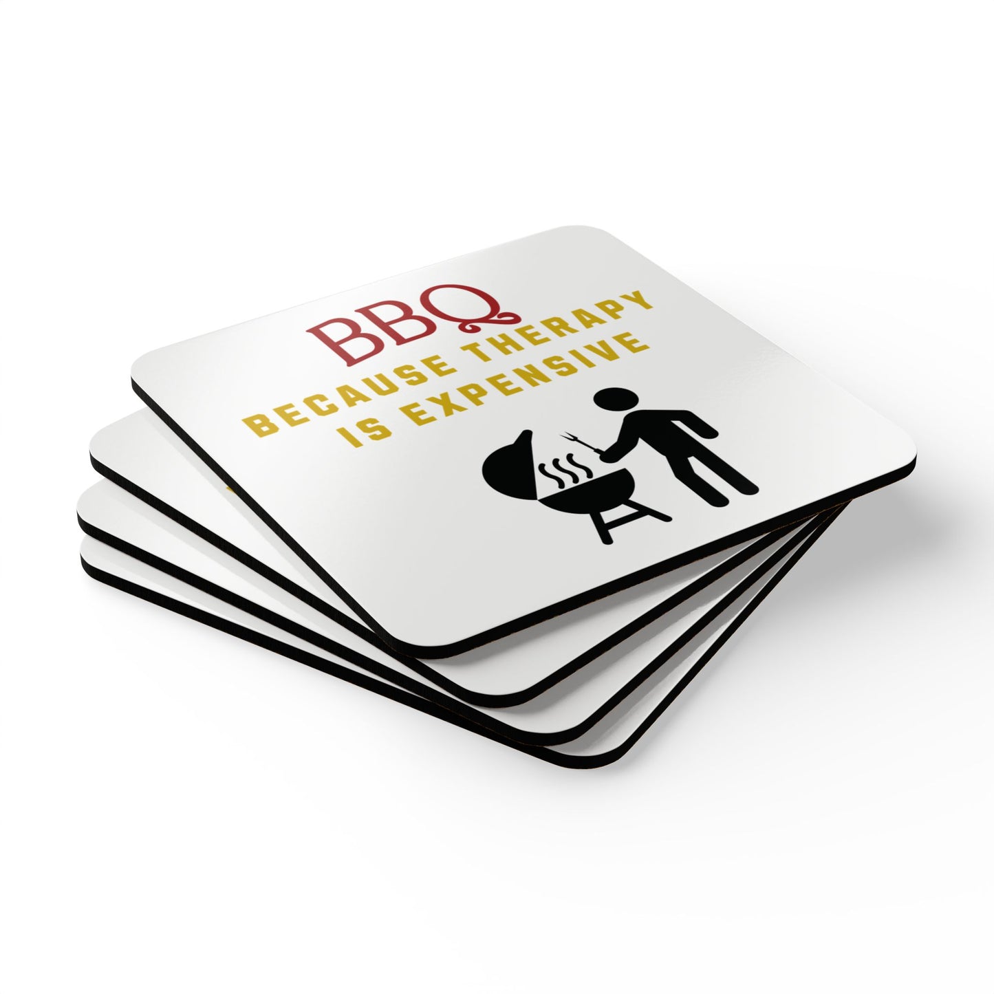 BBQ: Because Therapy is Expensive - Coaster Set, 4 pk