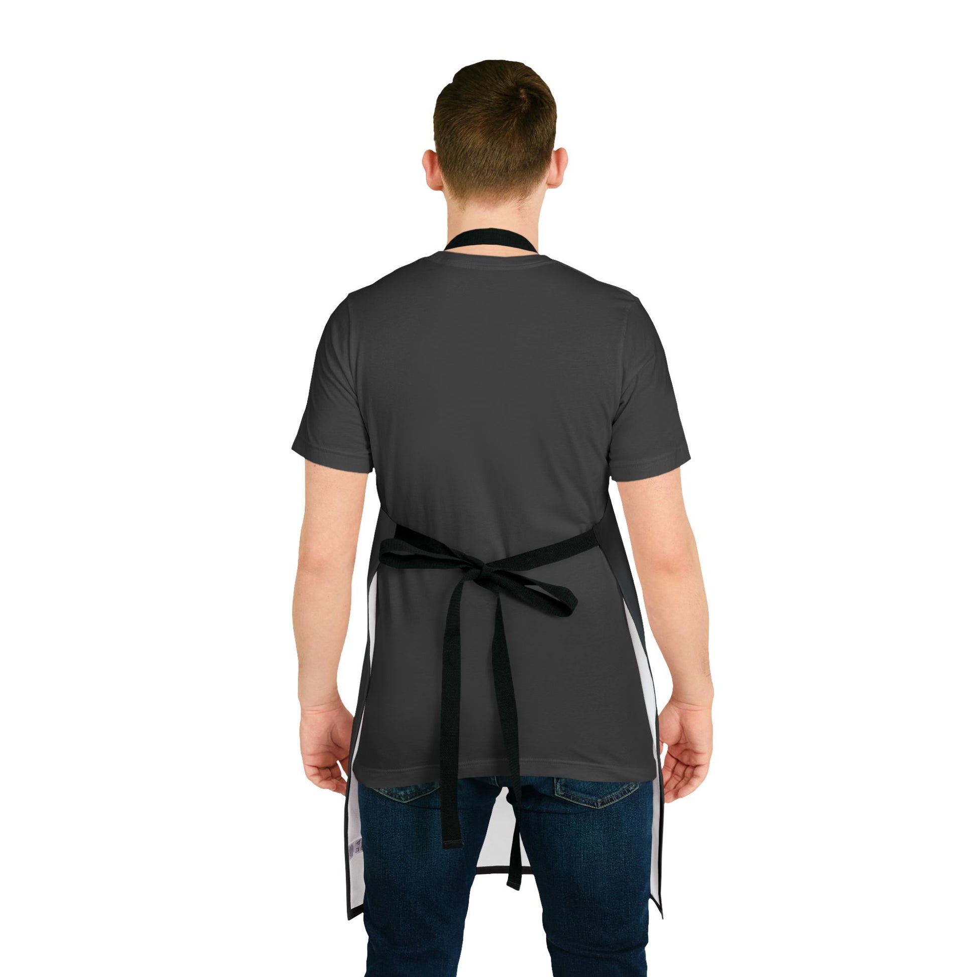 Funny grilling apron with adjustable tie-back for confident pitmasters