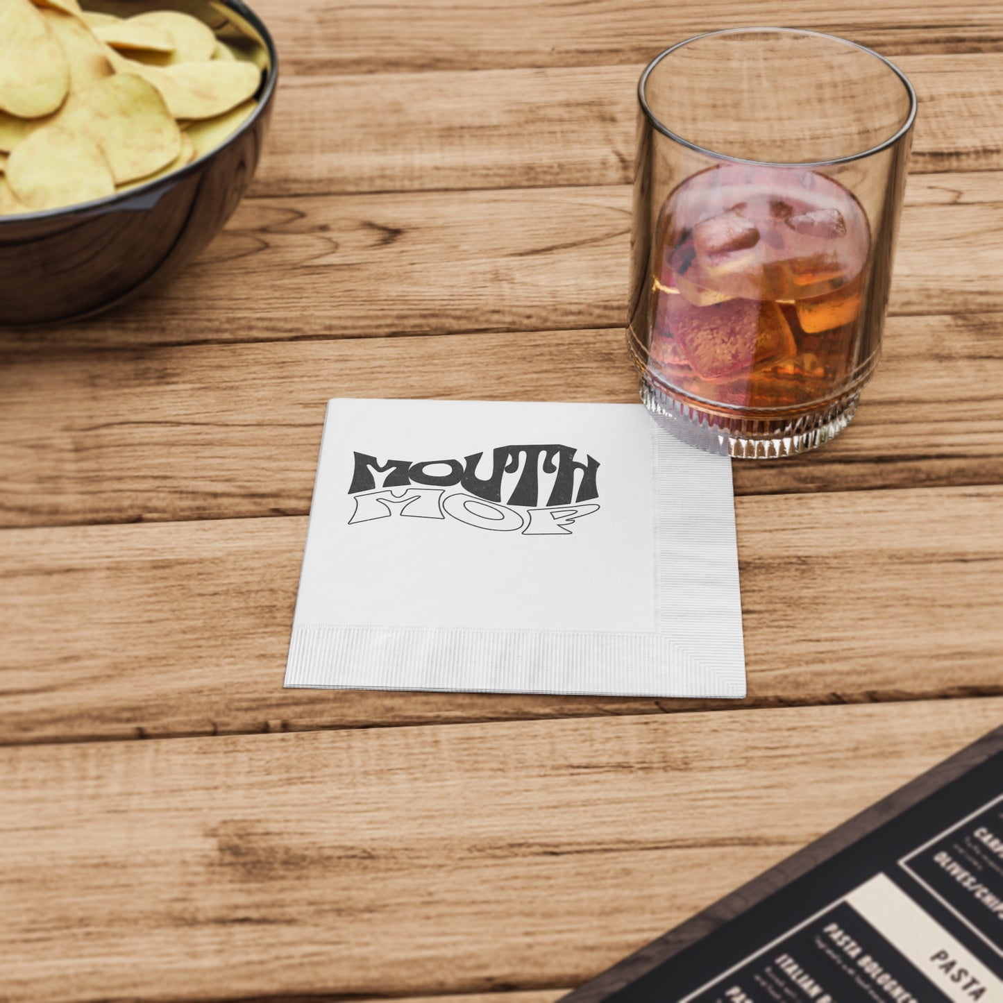 Funny BBQ party supplies coined napkins for cookout gatherings