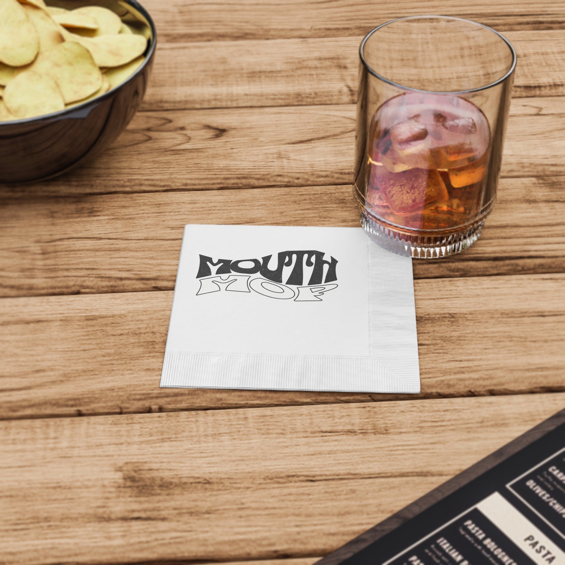 Funny BBQ party supplies coined napkins for cookout gatherings
