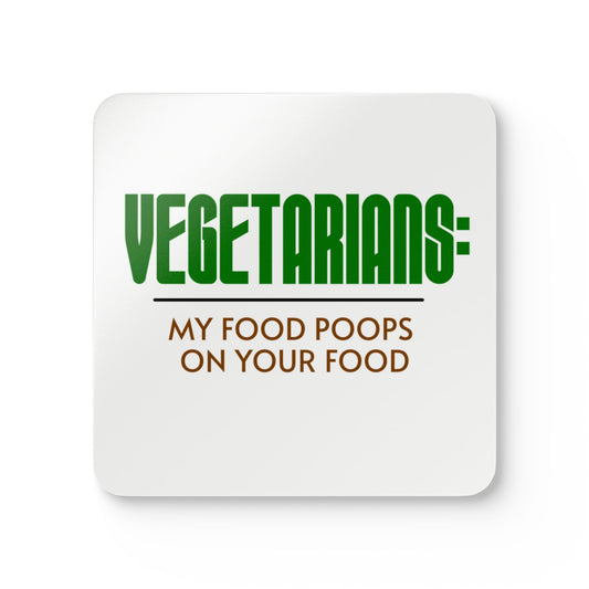Humorous BBQ products - carnivore coaster funny food chain humor for men