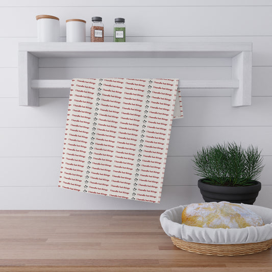 Humorous BBQ products - funny kitchen tea towel perfect gift for men