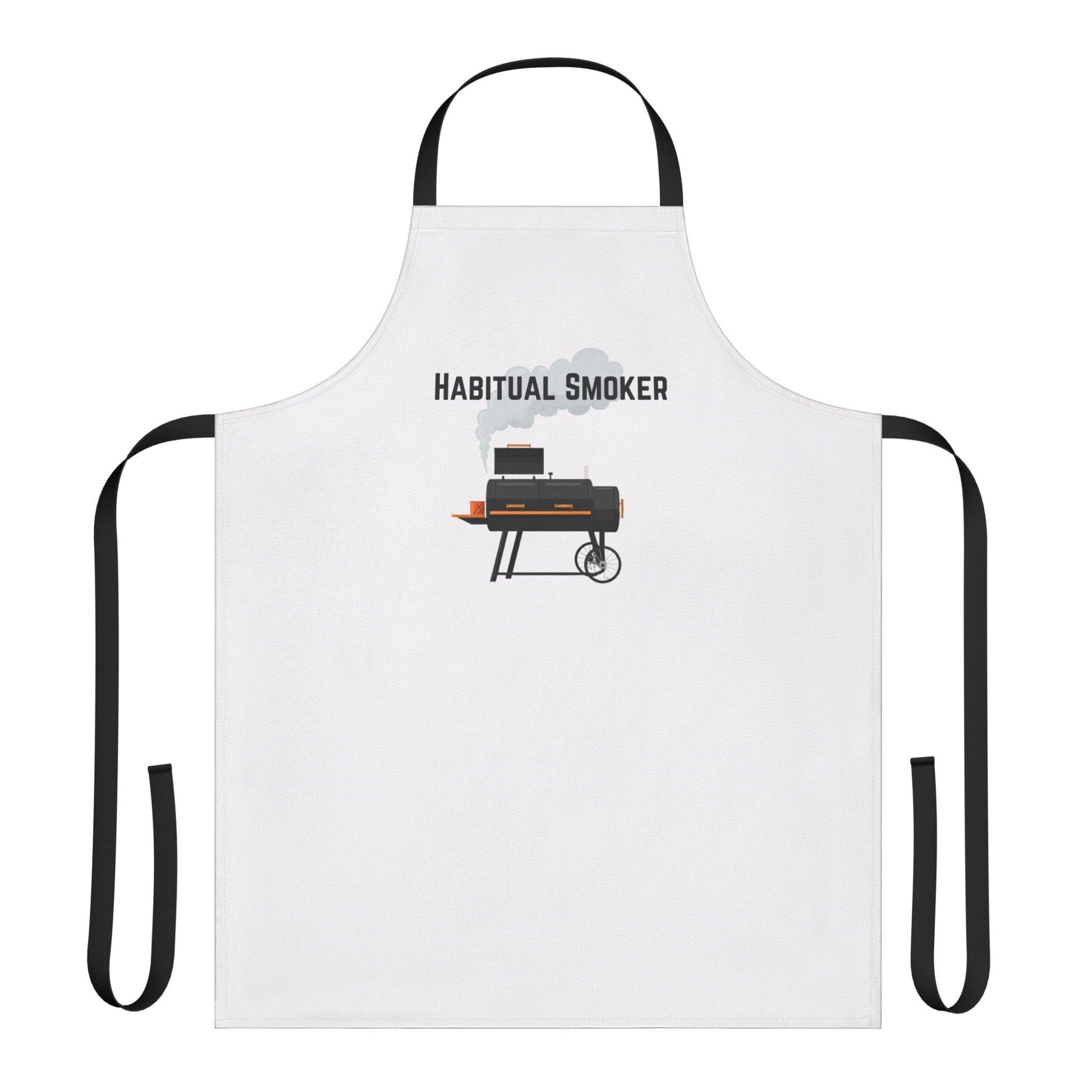 Funny BBQ apron Habitual Smoker for grill masters and smoking enthusiasts