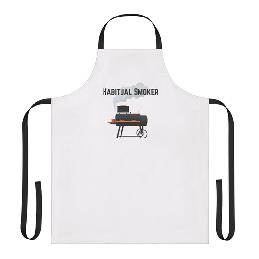 Funny BBQ apron Habitual Smoker for grill masters and smoking enthusiasts