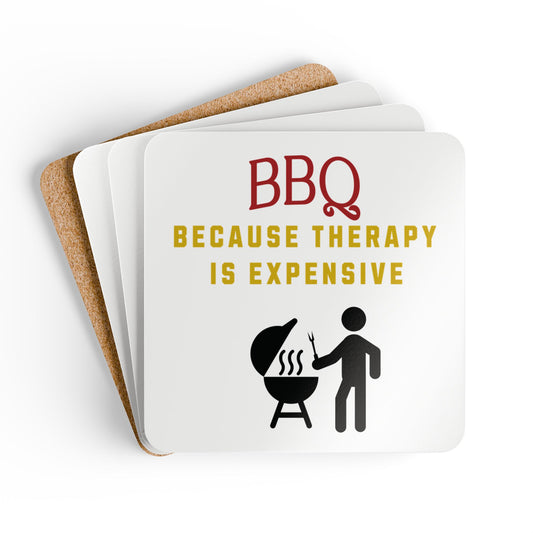 BBQ: Because Therapy is Expensive - Coaster Set, 4 pk