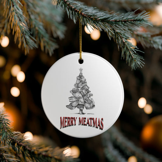 Humorous BBQ products - Meatmas ornament perfect carnivore Christmas gift