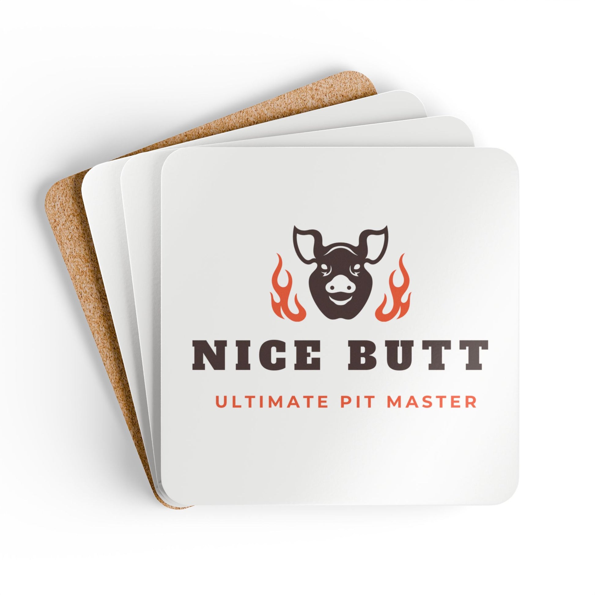 Humorous BBQ products - Nice Butt funny coaster pork butt humor for men