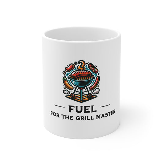 Funny BBQ mug Fuel for the Grill Master ceramic coffee mug for pitmasters