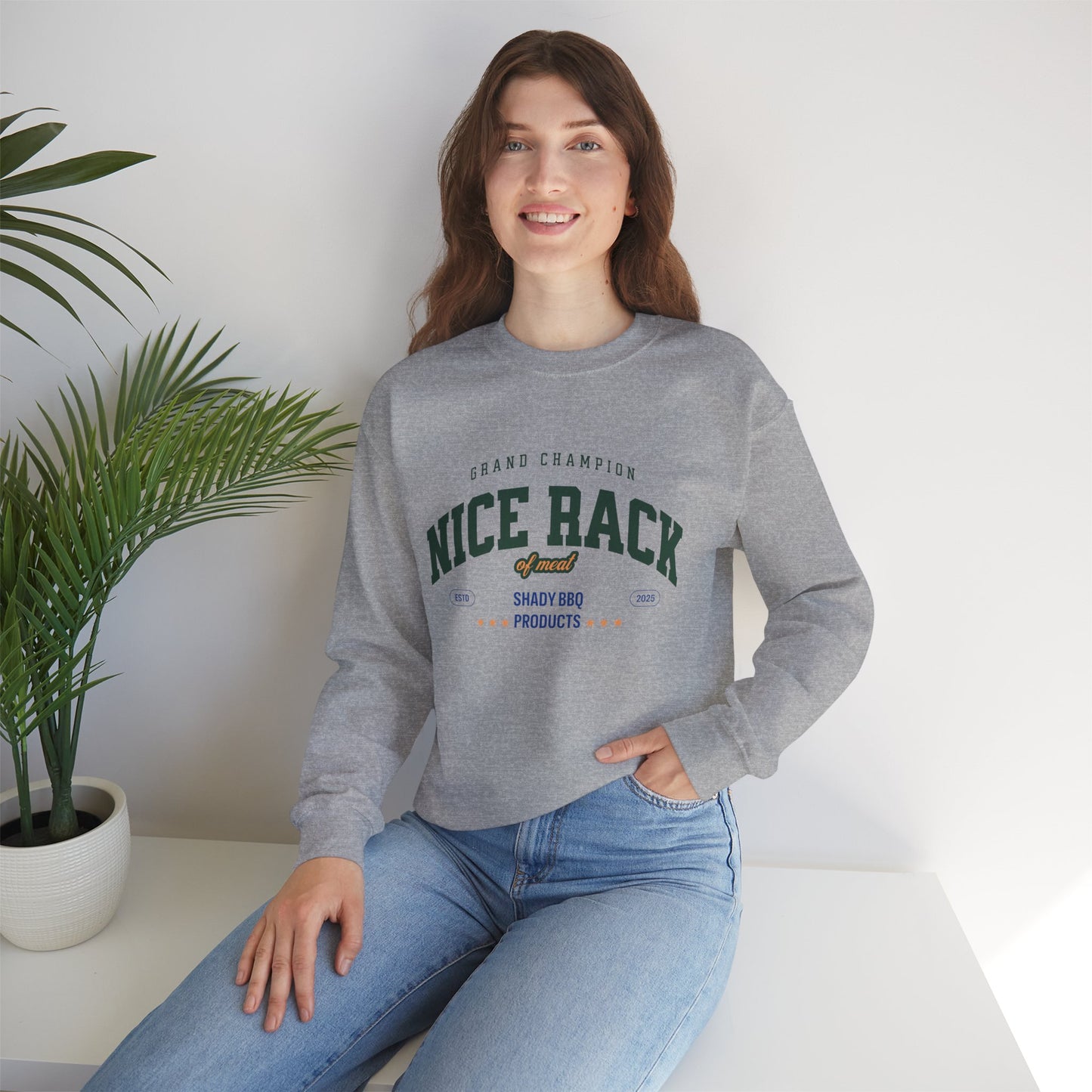Gag gifts for grillers - funny sweatshirt for rib and brisket enthusiasts