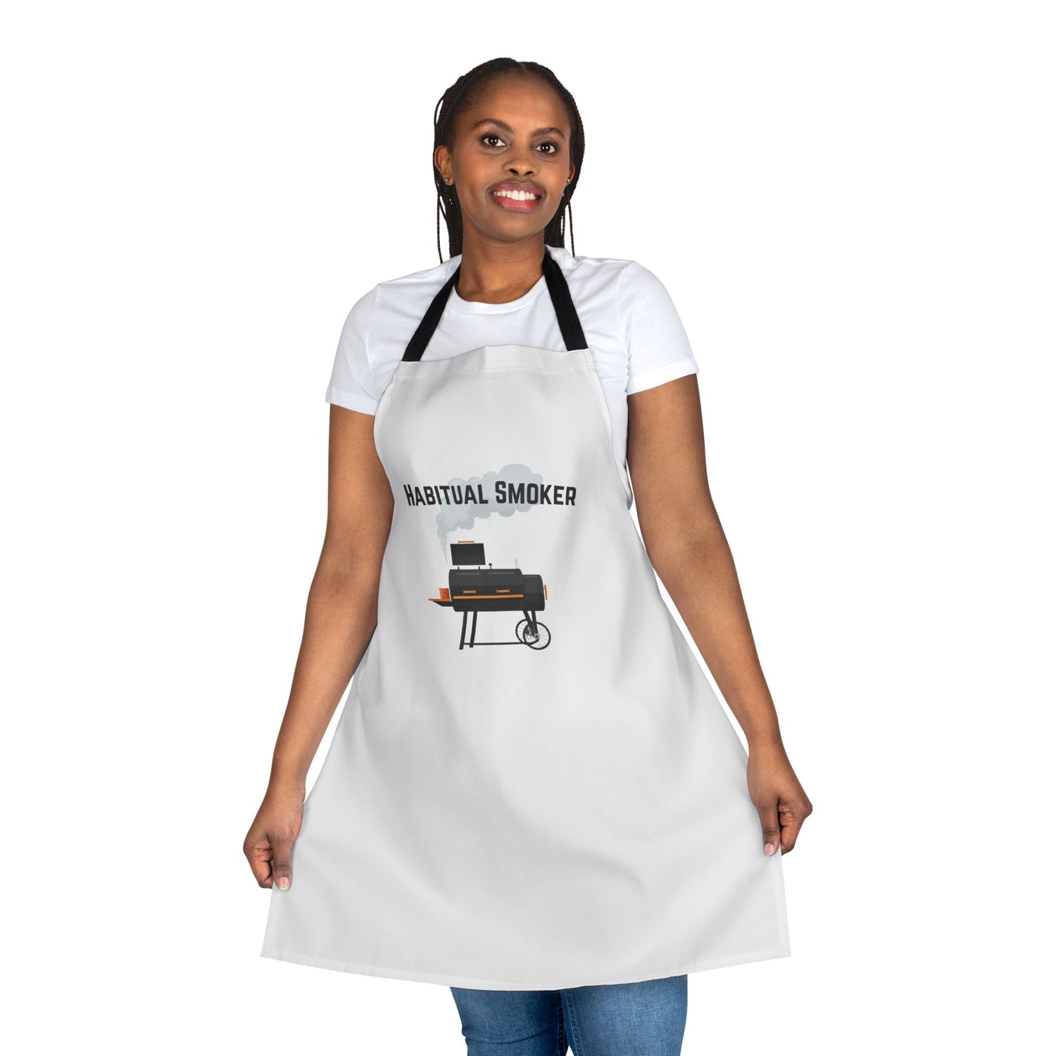 Gag gifts for grillers - Habitual Smoker apron for BBQ smoker enthusiasts