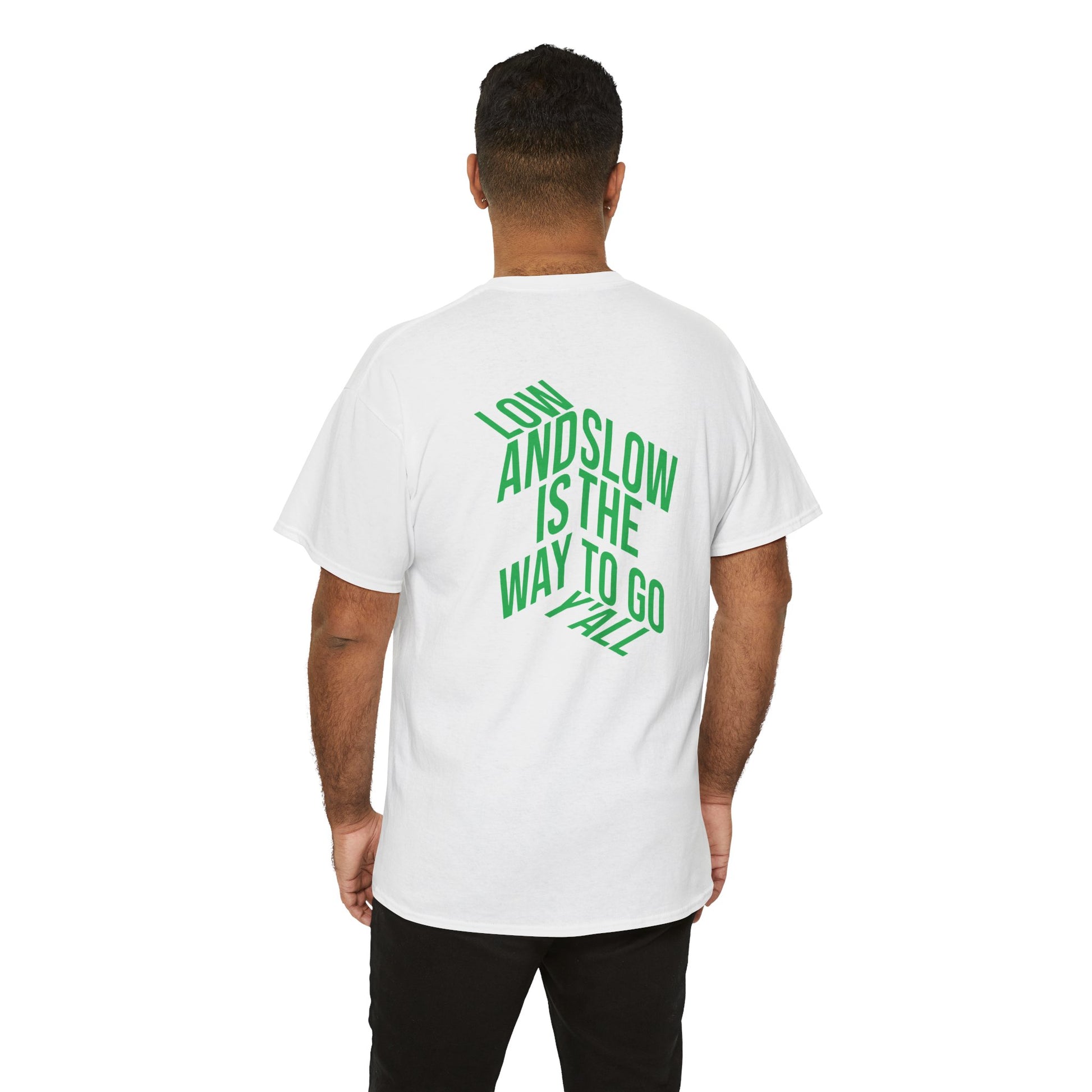Low and slow BBQ shirt perfect for tailgating and cookout parties