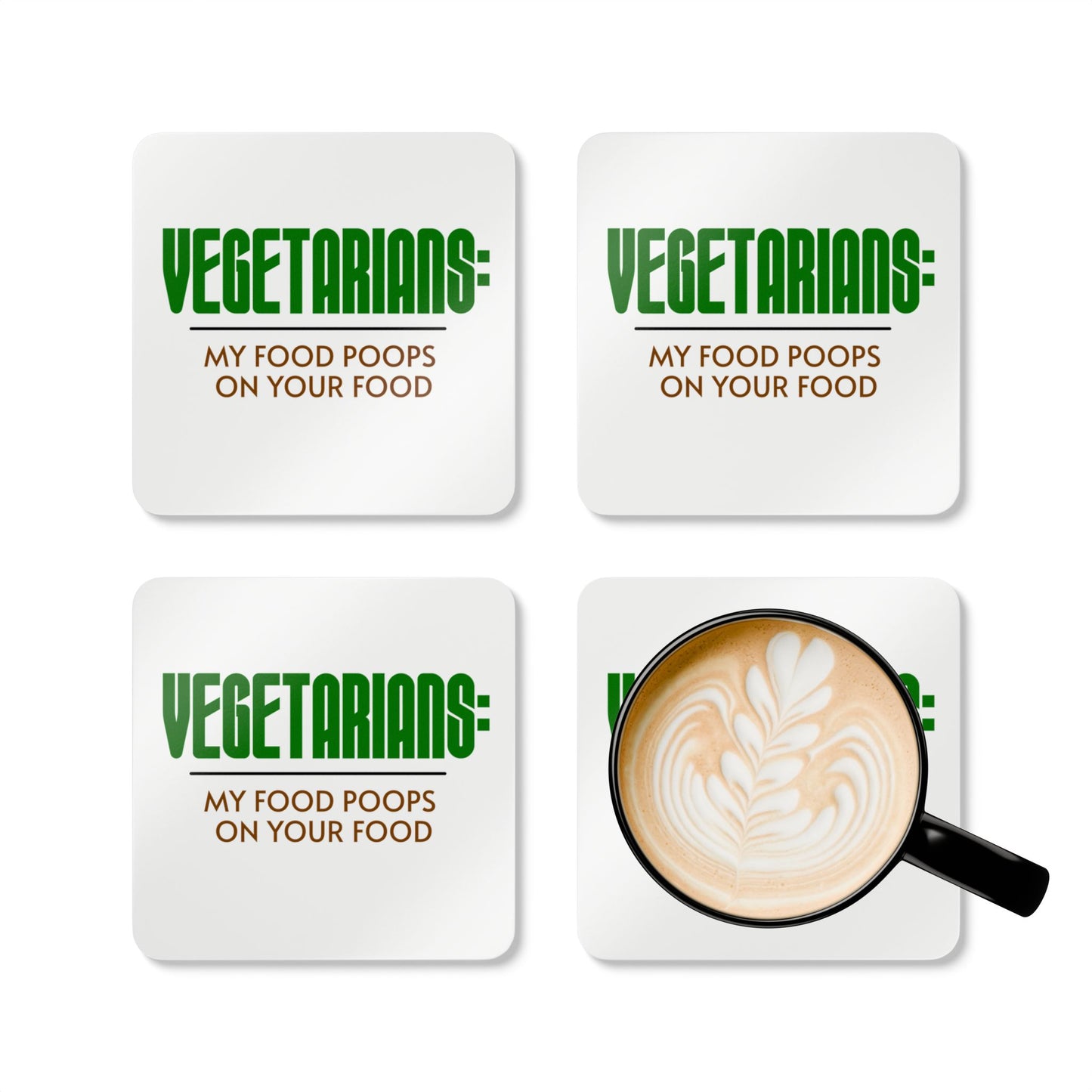 BBQ kitchen accessories - meat lover coaster set Father's Day gift for carnivores