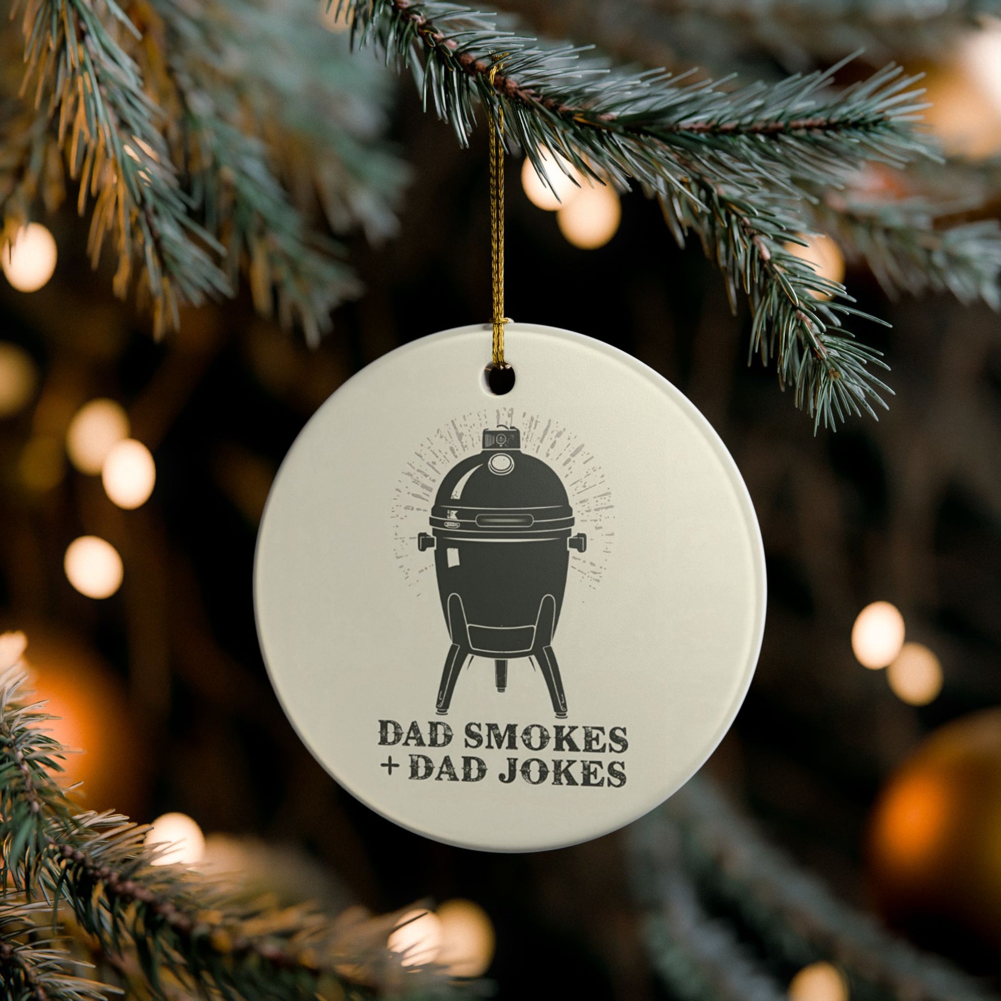 Humorous BBQ products - funny Father's Day Christmas ornament for dads