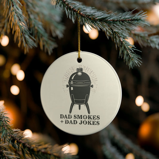 Humorous BBQ products - funny Father's Day Christmas ornament for dads