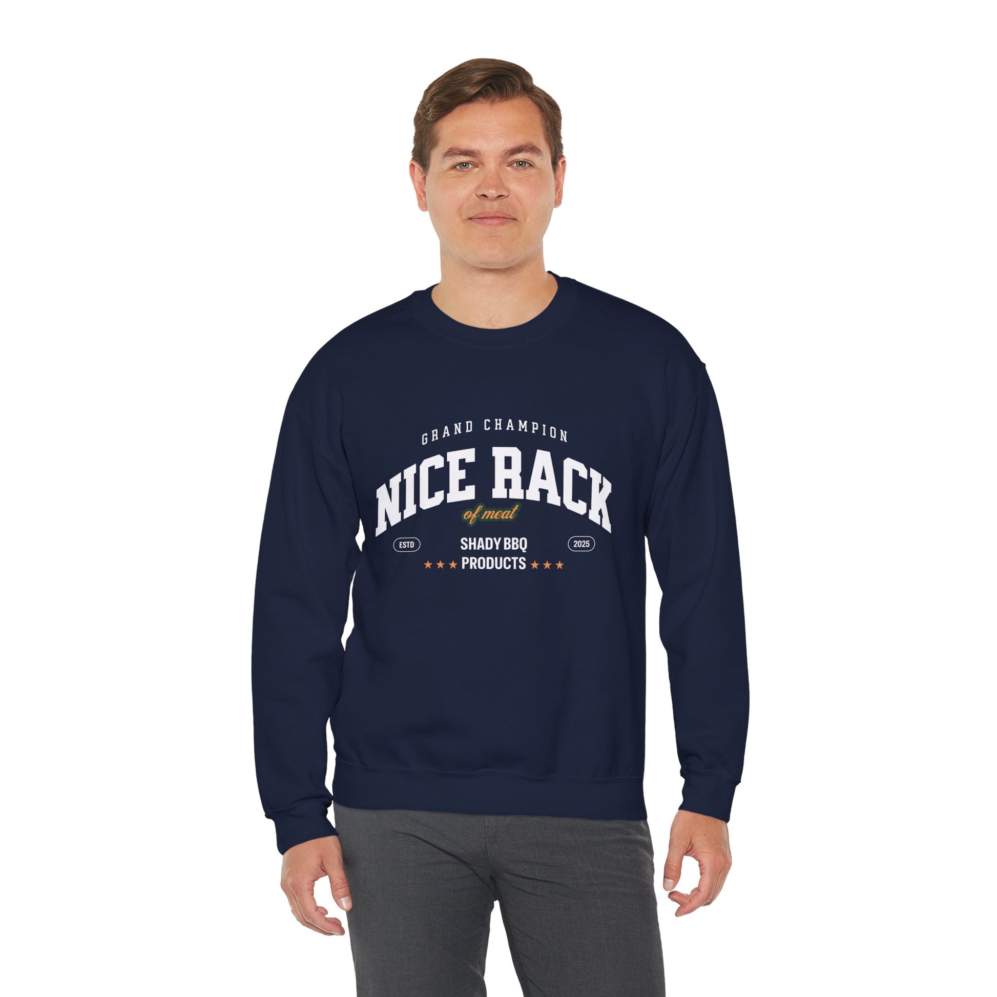 Humorous BBQ products - funny crewneck sweatshirt perfect Father's Day gift
