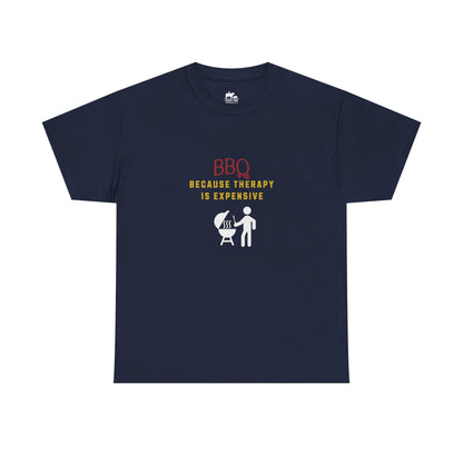 BBQ therapy tee - gag gifts for grillers who find zen at the smoker
