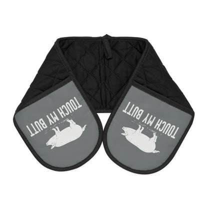 Funny BBQ oven mitt Touch My Butt heat protection for pork butt handling