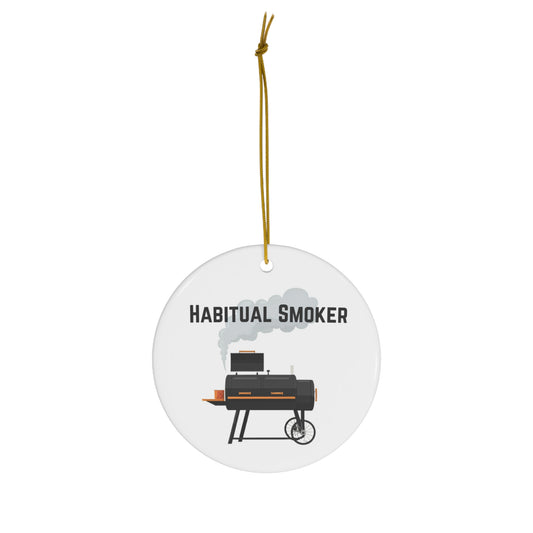 Gag gifts for grillers - habitual smoker ornament for BBQ enthusiasts