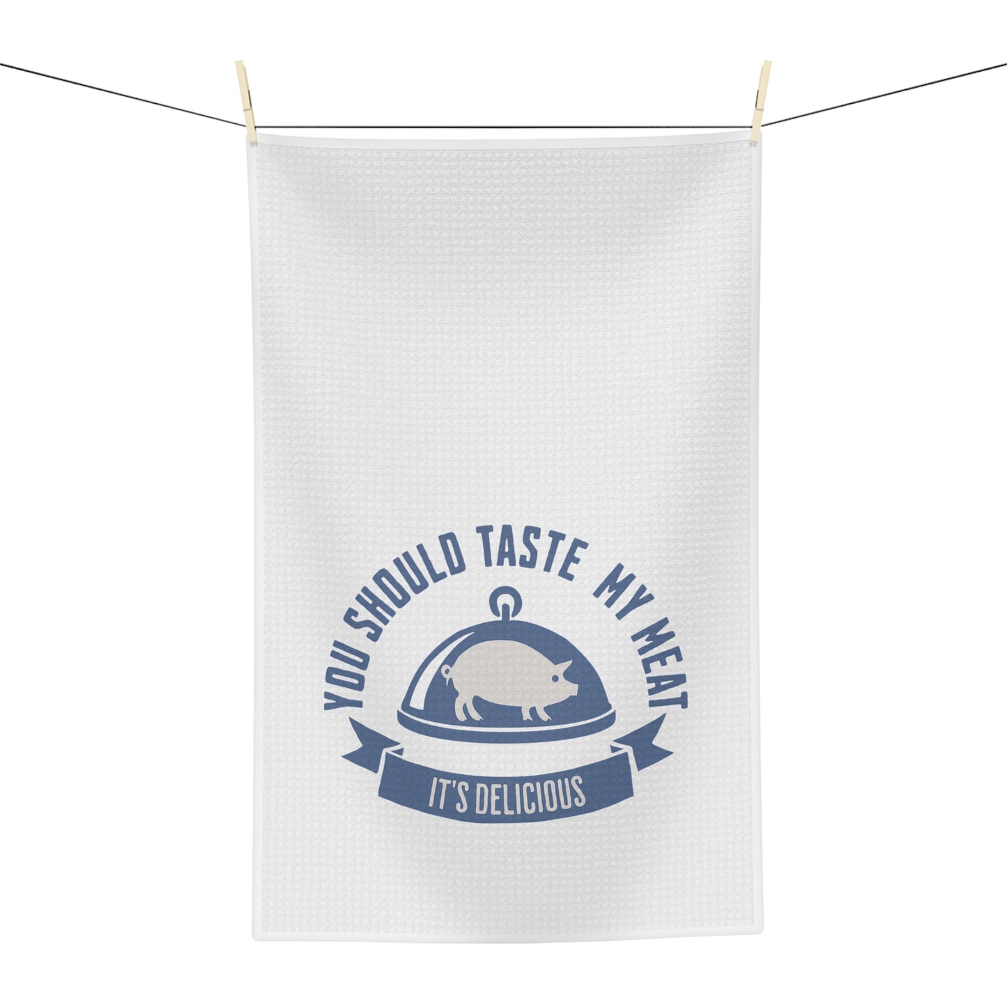 Funny BBQ smoker gifts kitchen tea towel for confident cooks