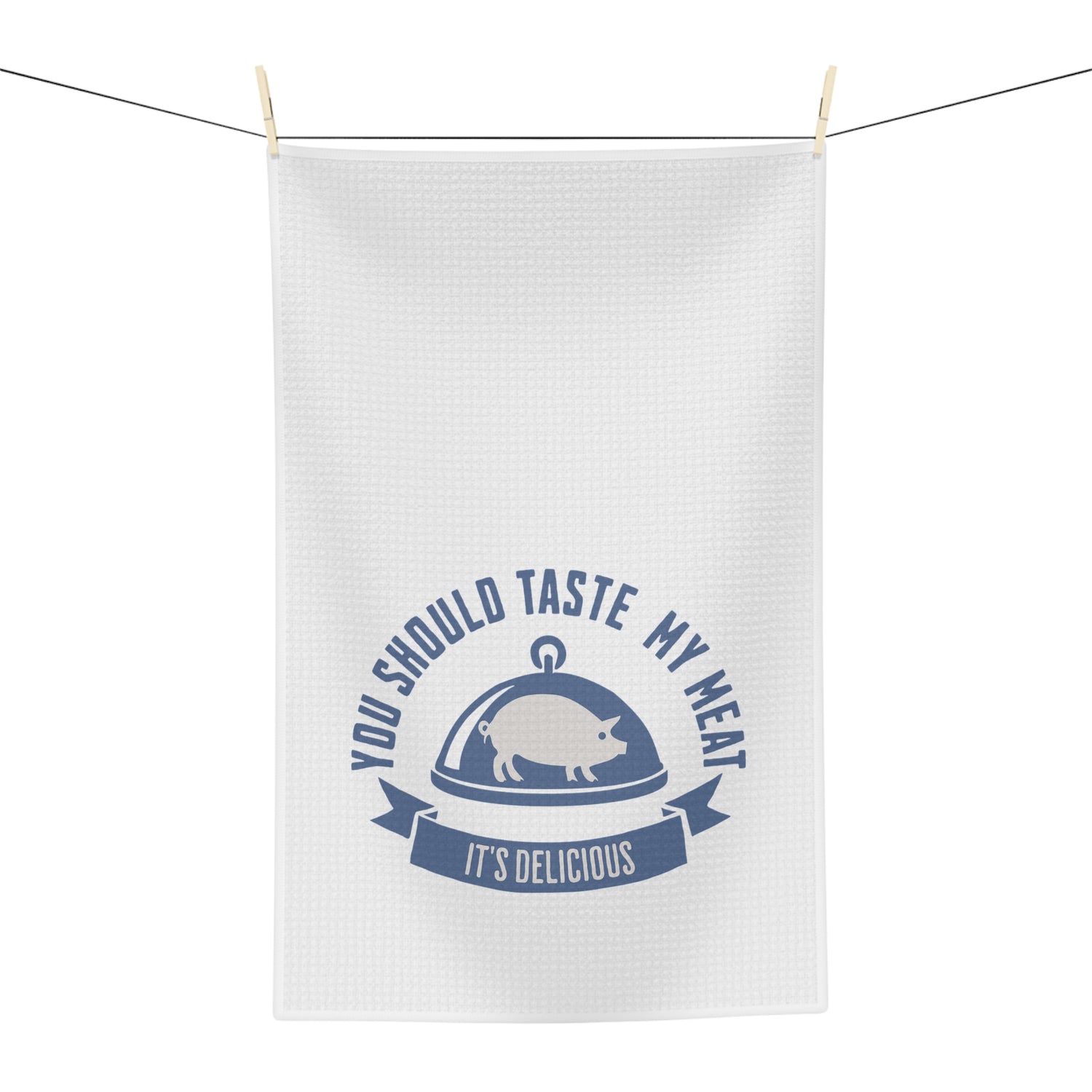 Funny BBQ smoker gifts kitchen tea towel for confident cooks