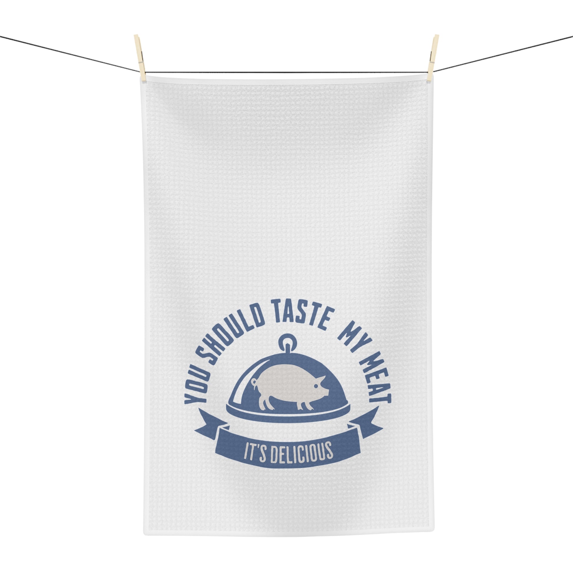 Funny BBQ smoker gifts kitchen tea towel for confident cooks