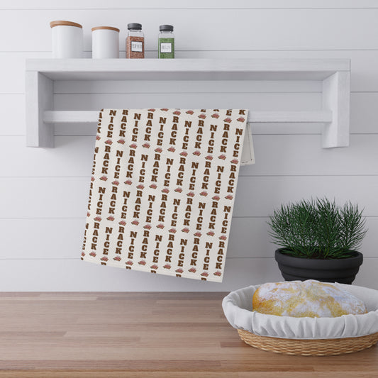 Humorous BBQ products - funny kitchen tea towel perfect gift for men who grill ribs