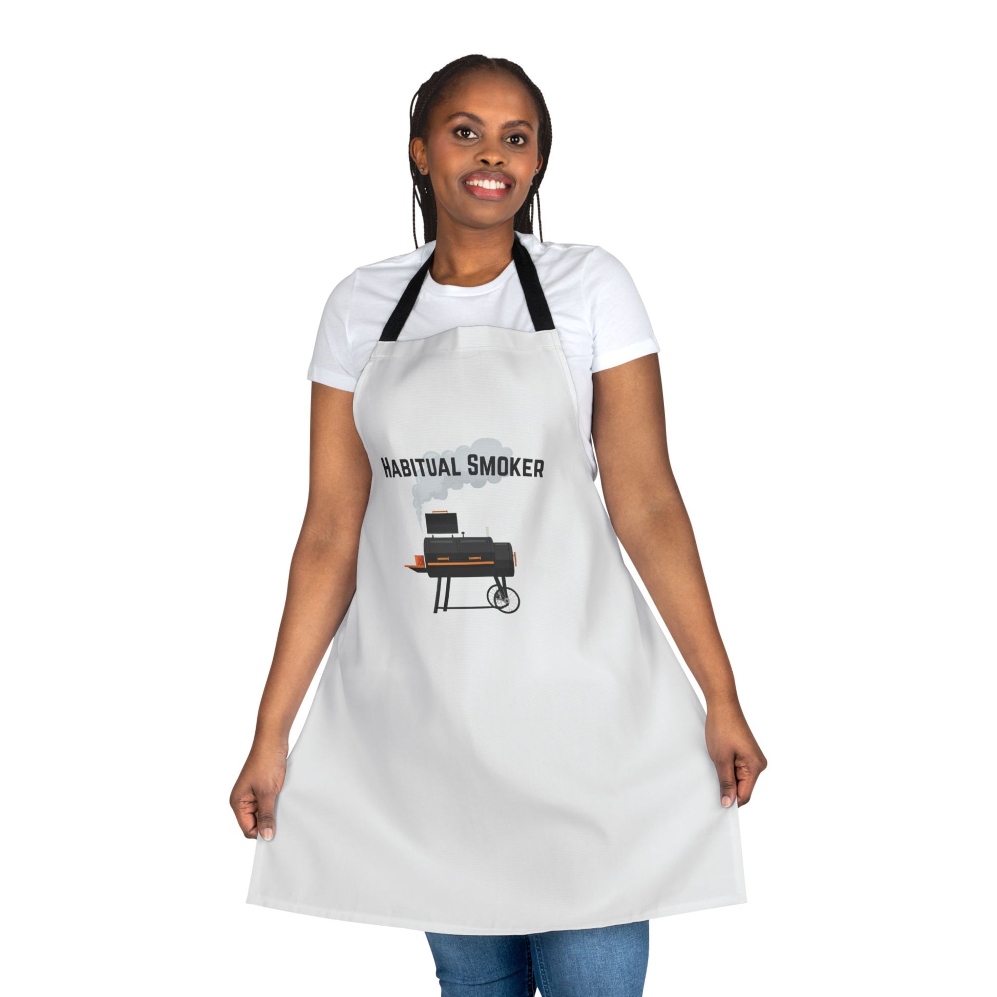 Gag gifts for grillers - Habitual Smoker apron for BBQ smoker enthusiasts